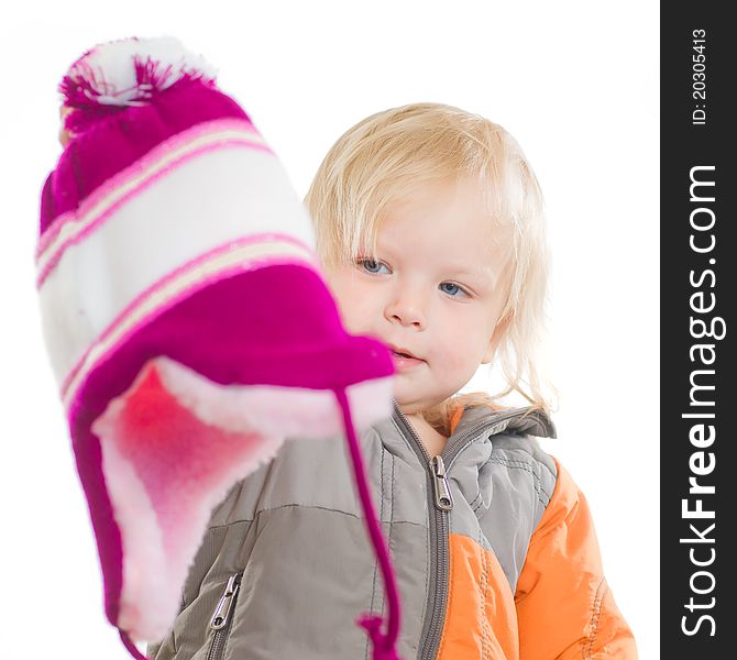 Adorablegirl Dressing Winter Jacket And Hat