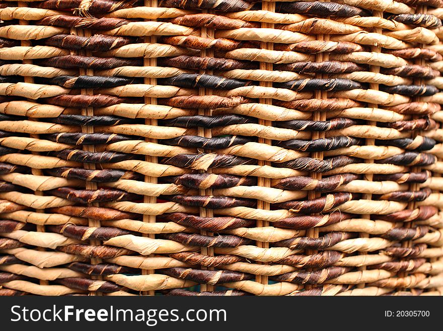 Texture wicker basket wood close-up material broun. Texture wicker basket wood close-up material broun