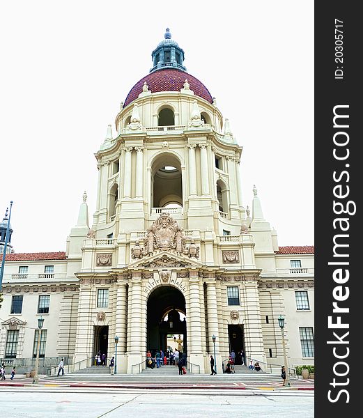 Pasadena City Hall with youth orchestra.