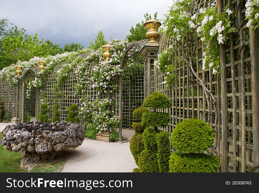 Landscapes from Versailles gardens, paris, France