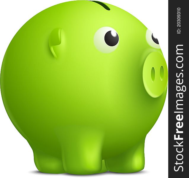 Piggy bank / moneybox. Vector card. Piggy bank / moneybox. Vector card