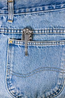 Jeans And Knife Royalty Free Stock Photos