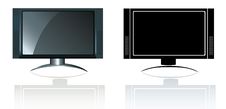Modern Flatscreen Widescreen Hd Television Royalty Free Stock Image