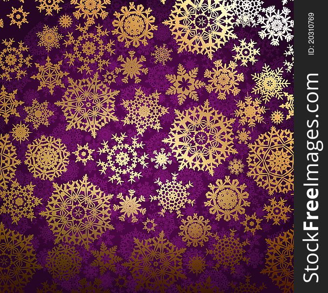 Christmas pattern snowflake background. EPS 8