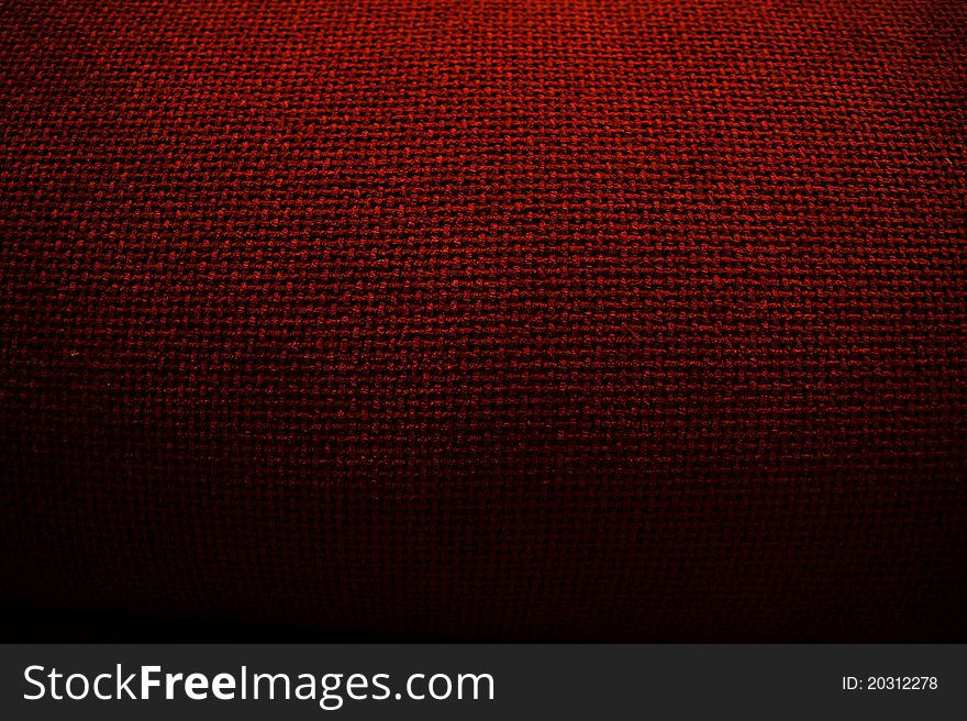 Close up of old red canvas texture background. Close up of old red canvas texture background