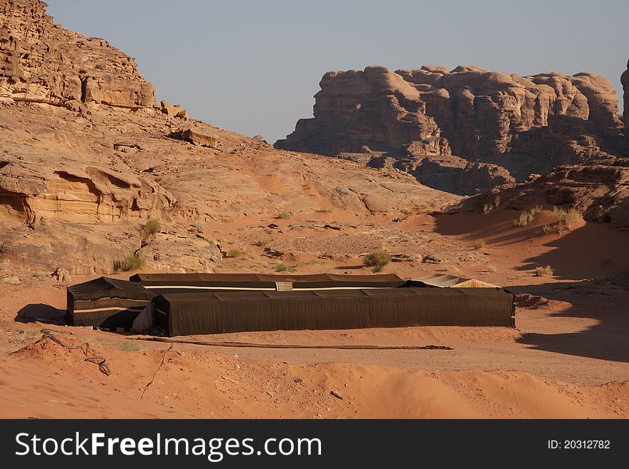 Bedouin house in Wadi Rum