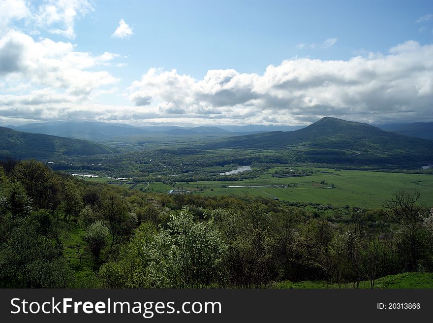 Caucasus Mountain Landscape