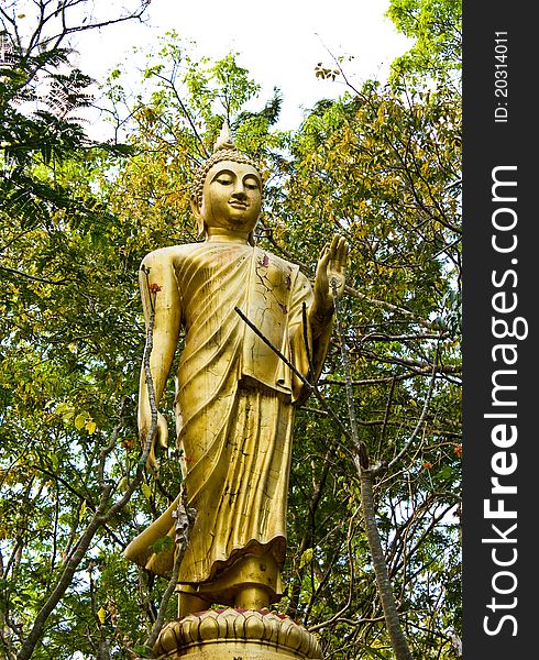 Image Buddha statue in the forest. Image Buddha statue in the forest