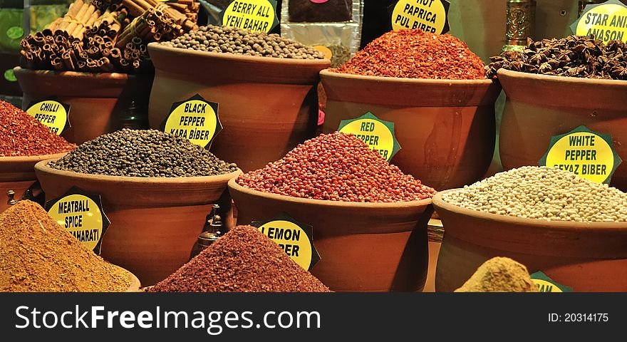 Turkey, Istanbul, Spice Bazaar, turkish spices for sale