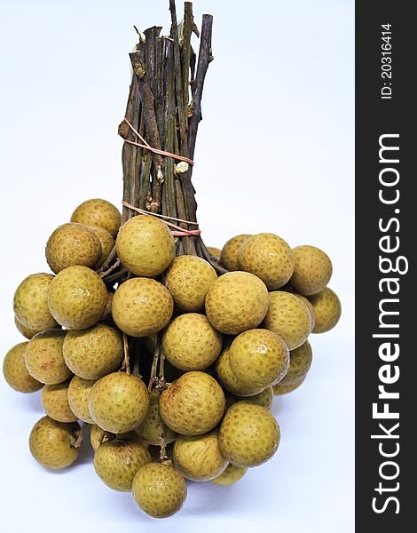 Fresh brown Longan from market. Fresh brown Longan from market