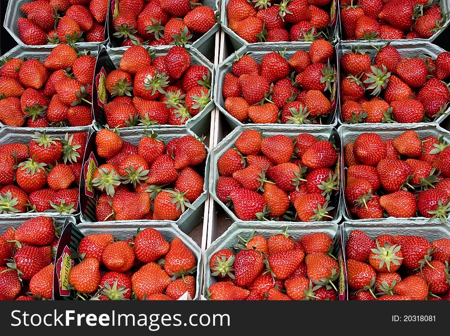 Strawberry In Market