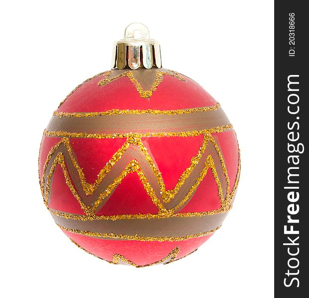 Christmas ball isolated on white background