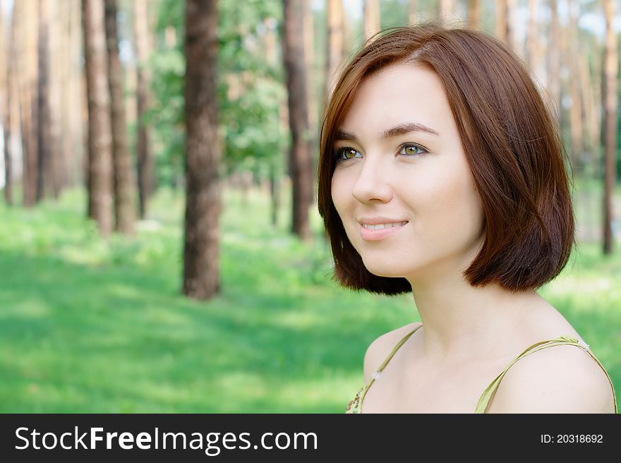 Photo of a beautiful girl at the park. Photo of a beautiful girl at the park