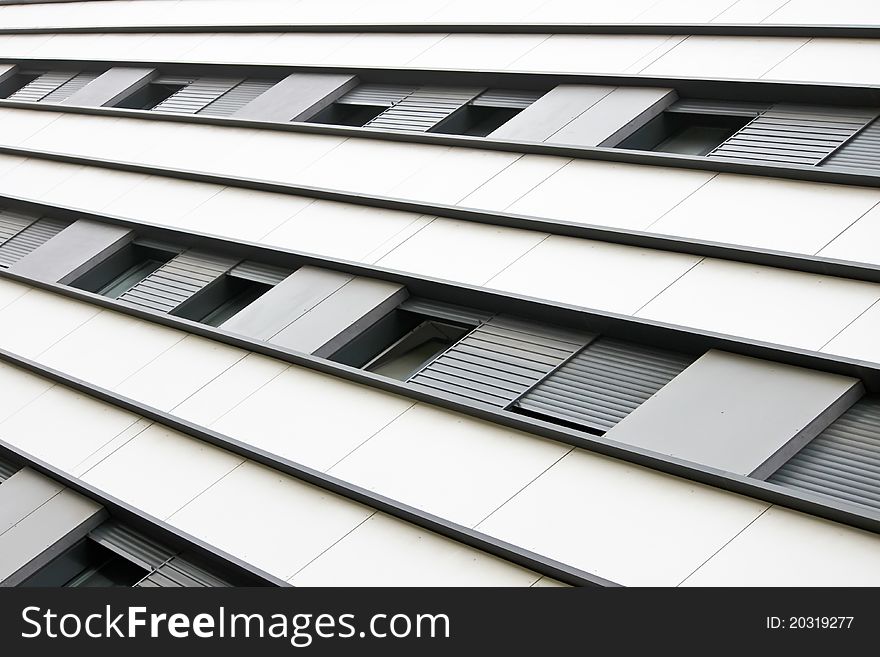 Architectural shot of a building façade