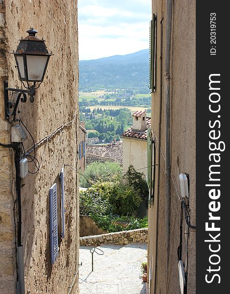 Vintage Street in Callian, France