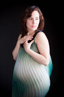 Pregnant Young Woman Royalty Free Stock Photography