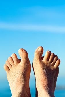 Sandy Feet Stock Photography Sandy Feet Stock Photography