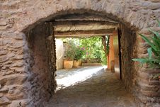 Street In Bormes Les Mimosas, France Royalty Free Stock Photography Street In Bormes Les Mimosas, France Royalty Free Stock Photography