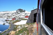 Train In Norway Royalty Free Stock Images Train In Norway Royalty Free Stock Images