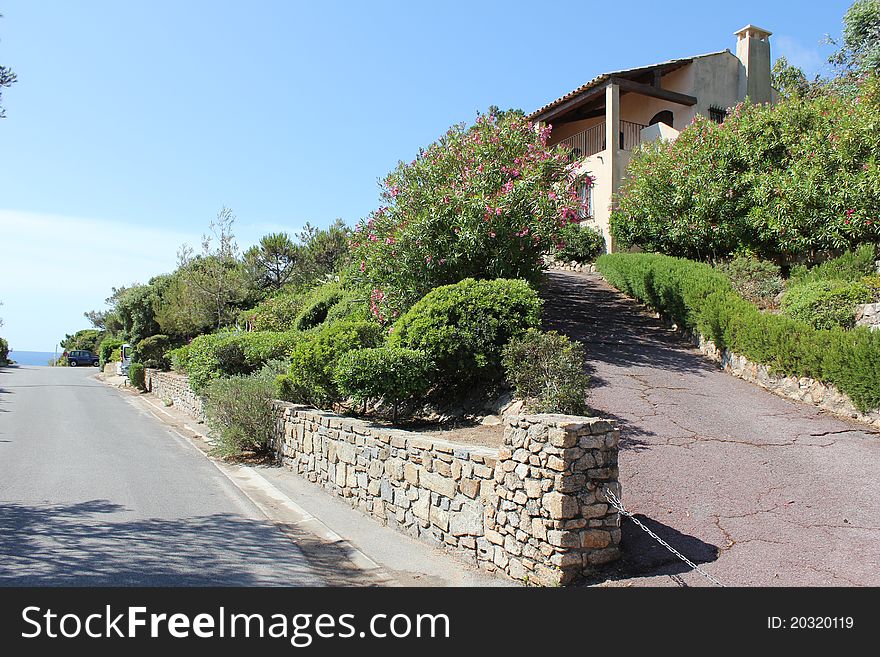 View of Bonne Terrase Villa on The French Riviera. View of Bonne Terrase Villa on The French Riviera