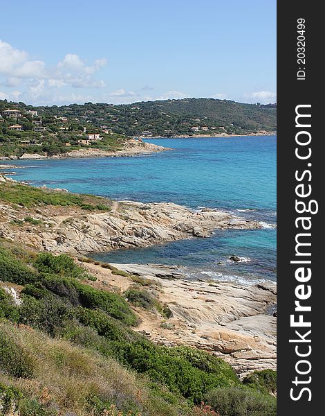 Saint Tropez Bay on The French Riviera, View from Bonne Terrase