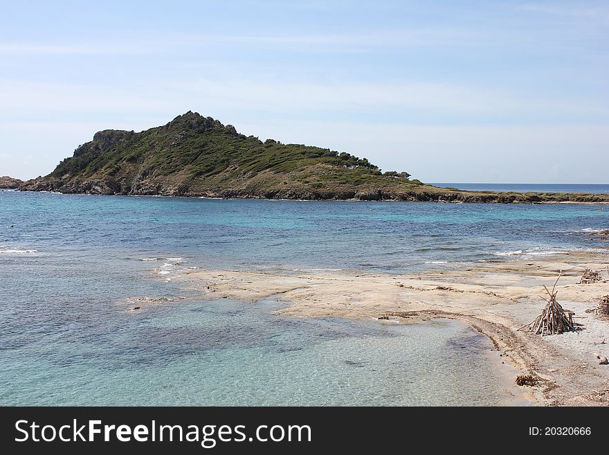 Cap Taillat Peninsula, near Saint Tropez Bay on The French Riviera. Cap Taillat Peninsula, near Saint Tropez Bay on The French Riviera