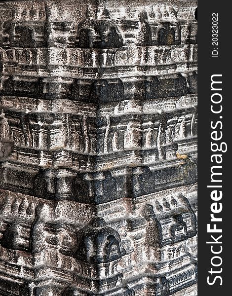 An ancient hindu temple in kancheepuram india. An ancient hindu temple in kancheepuram india