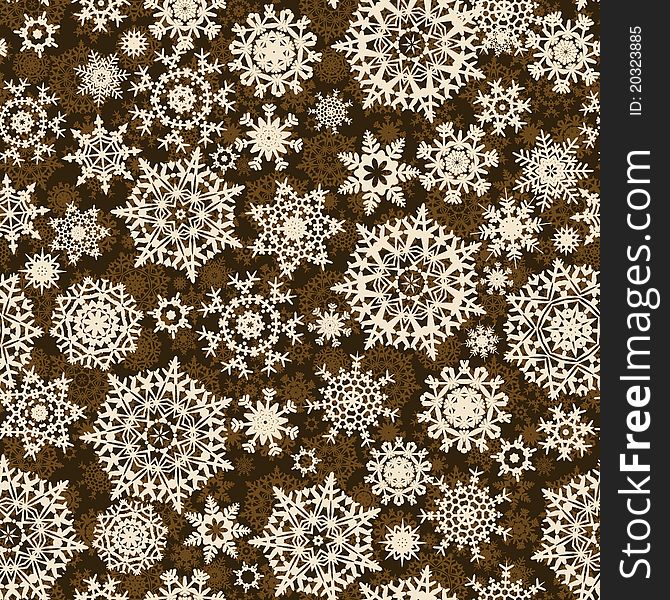 Christmas pattern snowflake background. EPS 8