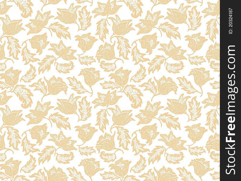 Seamless flowers pattern. Wallpaper, vector. Seamless flowers pattern. Wallpaper, vector