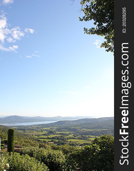 Saint Tropez Bay on The French Riviera, View from Gassin