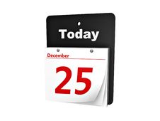 Tear-off Day Calendar Royalty Free Stock Images Tear-off Day Calendar Royalty Free Stock Images