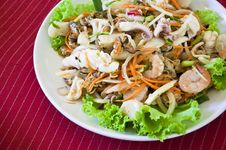 Thai Style Salad Seafood Royalty Free Stock Images Thai Style Salad Seafood Royalty Free Stock Images