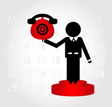 Man With Telephone Royalty Free Stock Photos Man With Telephone Royalty Free Stock Photos