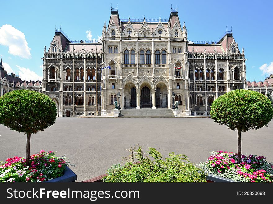 Parliament is built in Neo-gothis style and located on the bank of the river Danube. Parliament is built in Neo-gothis style and located on the bank of the river Danube.