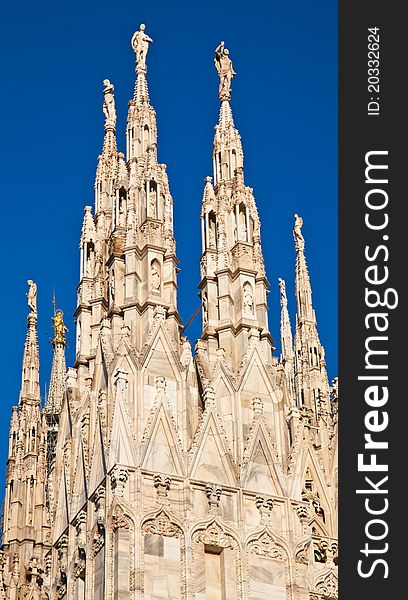 The Gothic cathedral took nearly six centuries to complete. It is the fourth largest cathedral in the world and by far the largest in Italy. The Gothic cathedral took nearly six centuries to complete. It is the fourth largest cathedral in the world and by far the largest in Italy.