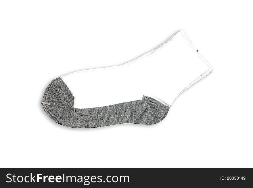 New Sock isolate on white background