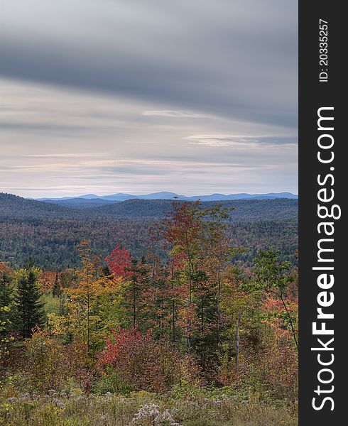 Autumn landscape in the White Mountains of New Hampshire. Autumn landscape in the White Mountains of New Hampshire