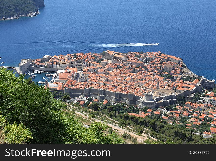 View of Dubrovnik in July