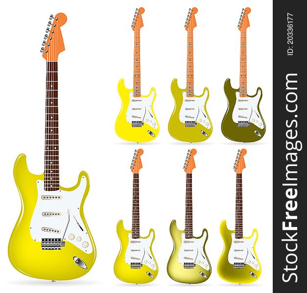 Yellow Electric Guitars