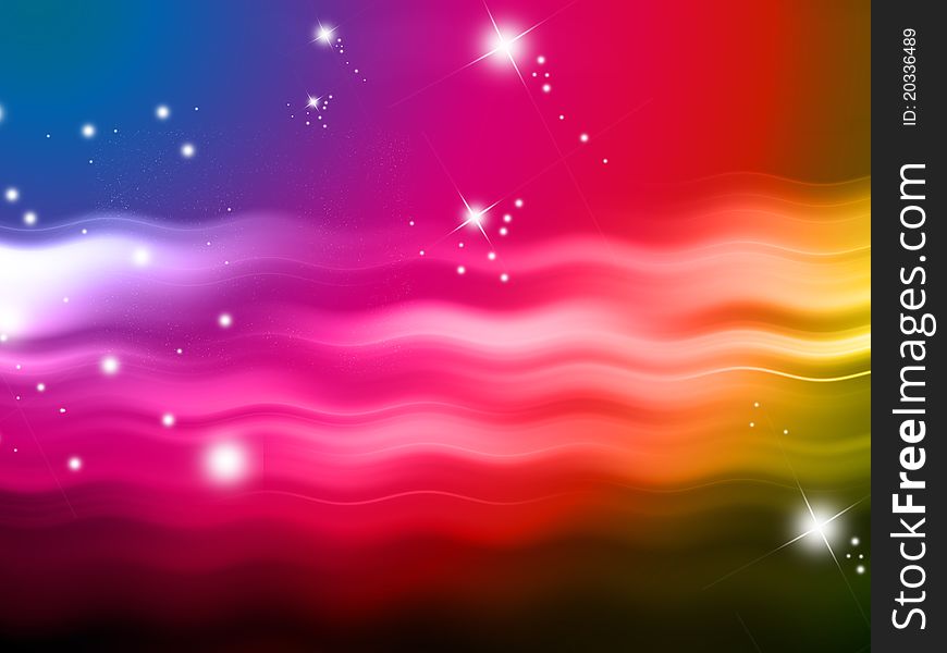 Abstract background with lights and stars. Abstract background with lights and stars