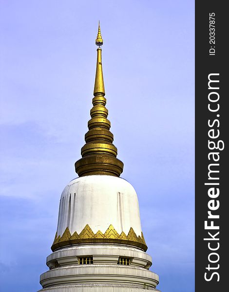 White Pagoda from Prasrimahathad temple in bangkok, Thailand.