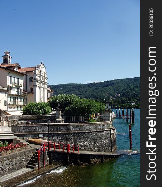 The island of Isola Bella with the botanical garden in the Lago Maggiore Italy. The island of Isola Bella with the botanical garden in the Lago Maggiore Italy