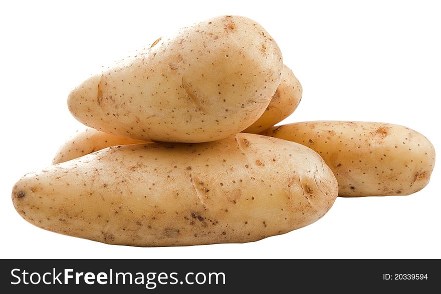 Potatoes Isolated On White Background