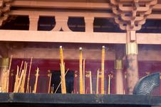 Burning Incense,temple Royalty Free Stock Image Burning Incense,temple Royalty Free Stock Image