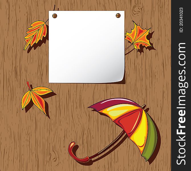 Autumn background. Empty blank on the wooden background with the space for your text. Thanksgiving card. Autumn background. Empty blank on the wooden background with the space for your text. Thanksgiving card