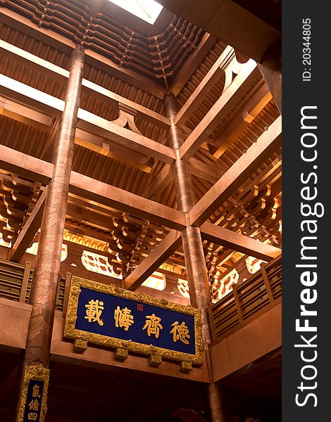 Confucian Temple interior,hall,China