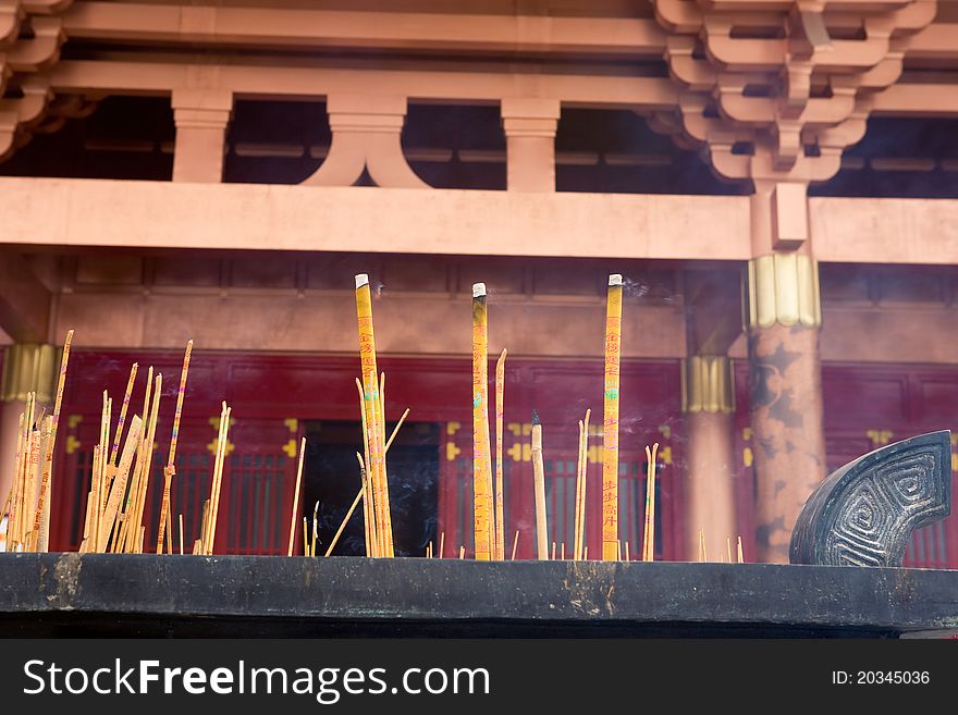 Burning Incense,temple