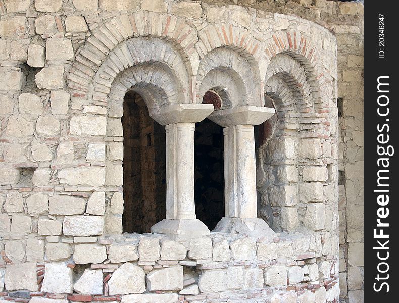 Window in St. Nicholas Church, Demre, Turkey. Window in St. Nicholas Church, Demre, Turkey