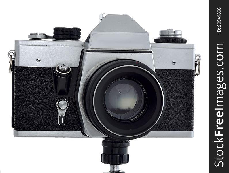 35mm SLR film Camera manual on a white background. 35mm SLR film Camera manual on a white background