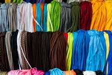 Colorful Shoelace Royalty Free Stock Photography